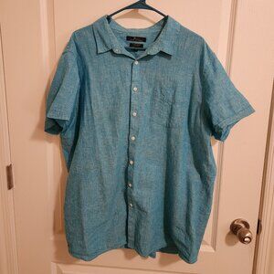 Marc Anthony Button Down Shirt XXL Blue